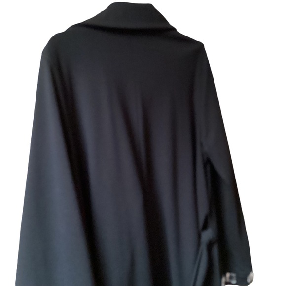 Sandra & Andre ladies black coat, size 1X - Picture 2 of 7